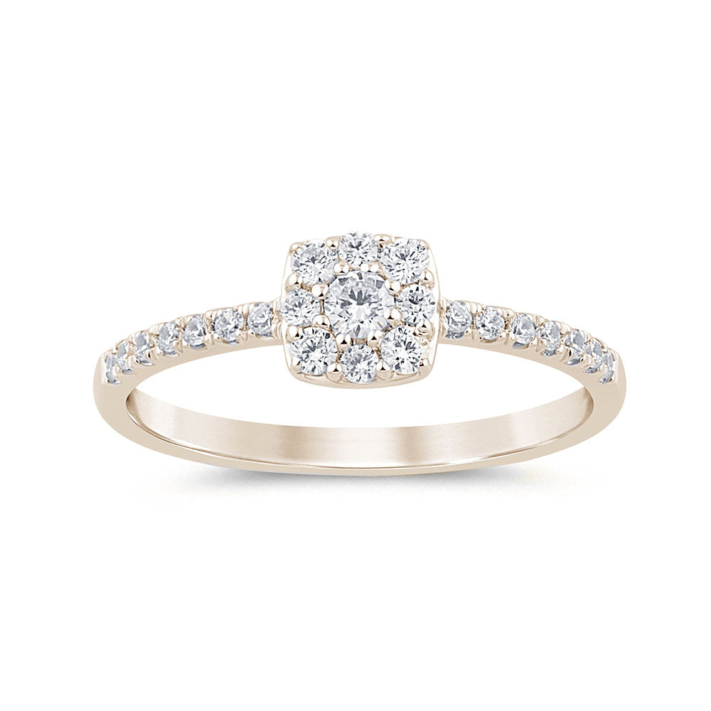 .25ct G SI 14K Yellow Gold Round Diamond Solitaire Style Ring Size 6.5