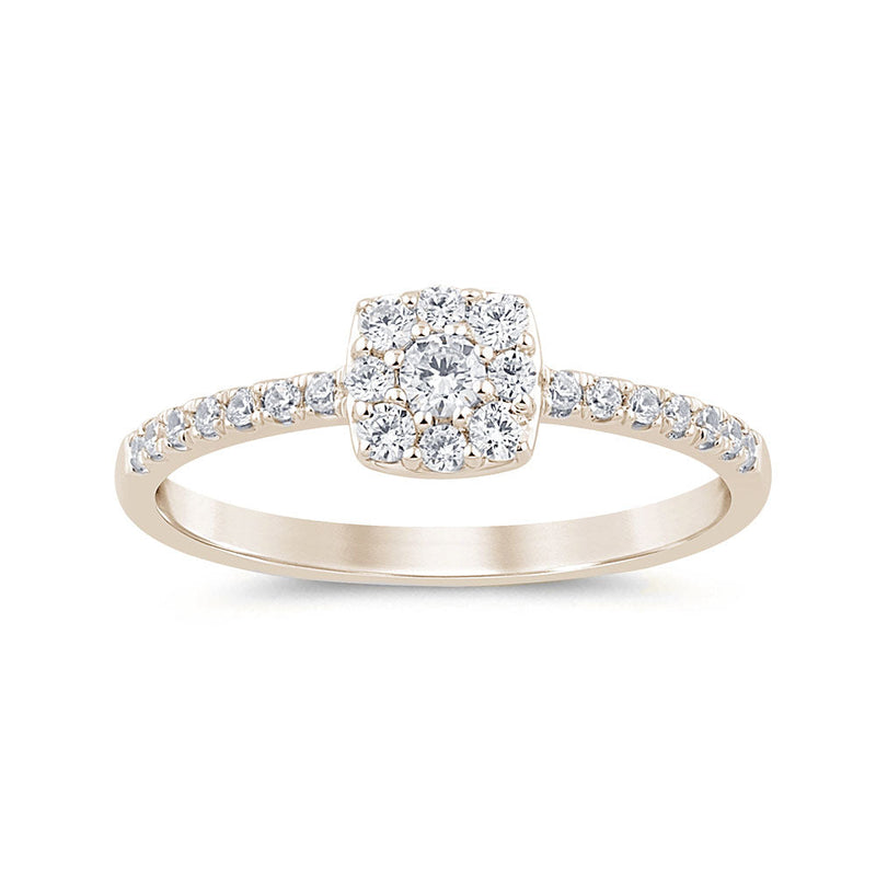 .25ct G SI 14K Yellow Gold Round Diamond Solitaire Style Ring Size 6.5
