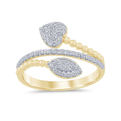 SPECIAL! .27ct G SI 14K Yellow Gold Diamond Wrap Around Ring Size 6.5