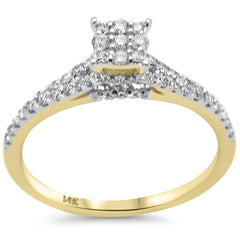 SPECIAL! .38cts G SI 14K Yellow Gold Diamond Engagement Ring Size 6.5