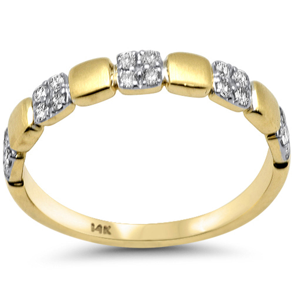 SPECIAL! .22ct G SI 14K Yellow Gold Round Diamond Band Ring Size 6.5