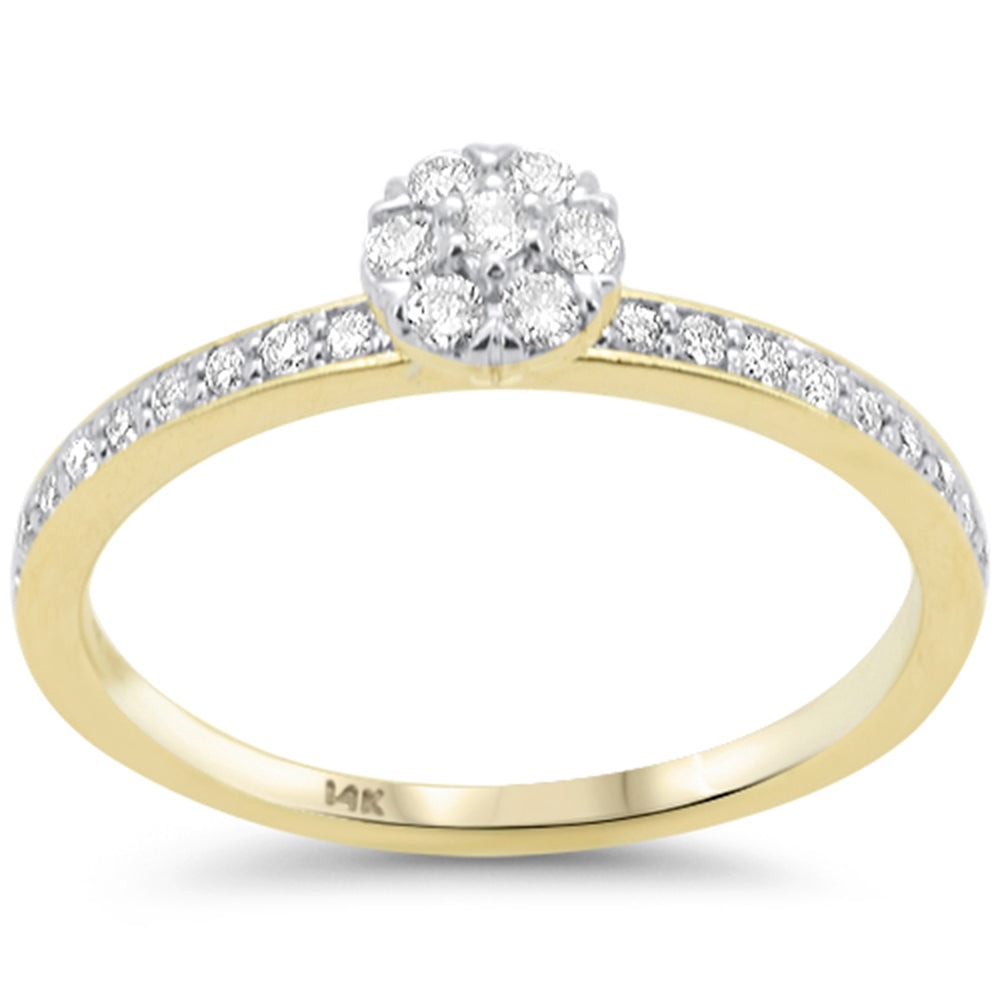 SPECIAL! .26ct G SI 14K Yellow Gold Round Diamond Engagement Ring Size 6.5