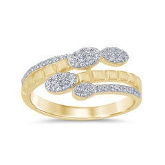 SPECIAL! .35ct G SI 14K Yellow Gold Diamond Wrap Around Ring Size 6.5
