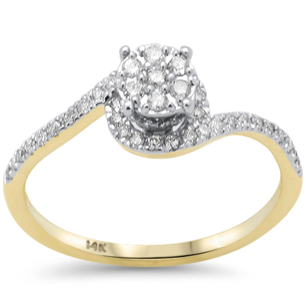 SPECIAL! .32ct G SI 14K Yellow Gold Round Diamond Engagement Ring Size 6.5