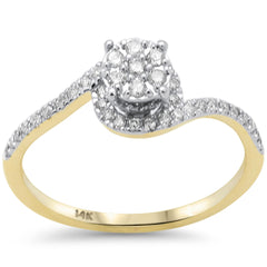 SPECIAL! .32ct G SI 14K Yellow Gold Round Diamond Engagement Ring Size 6.5
