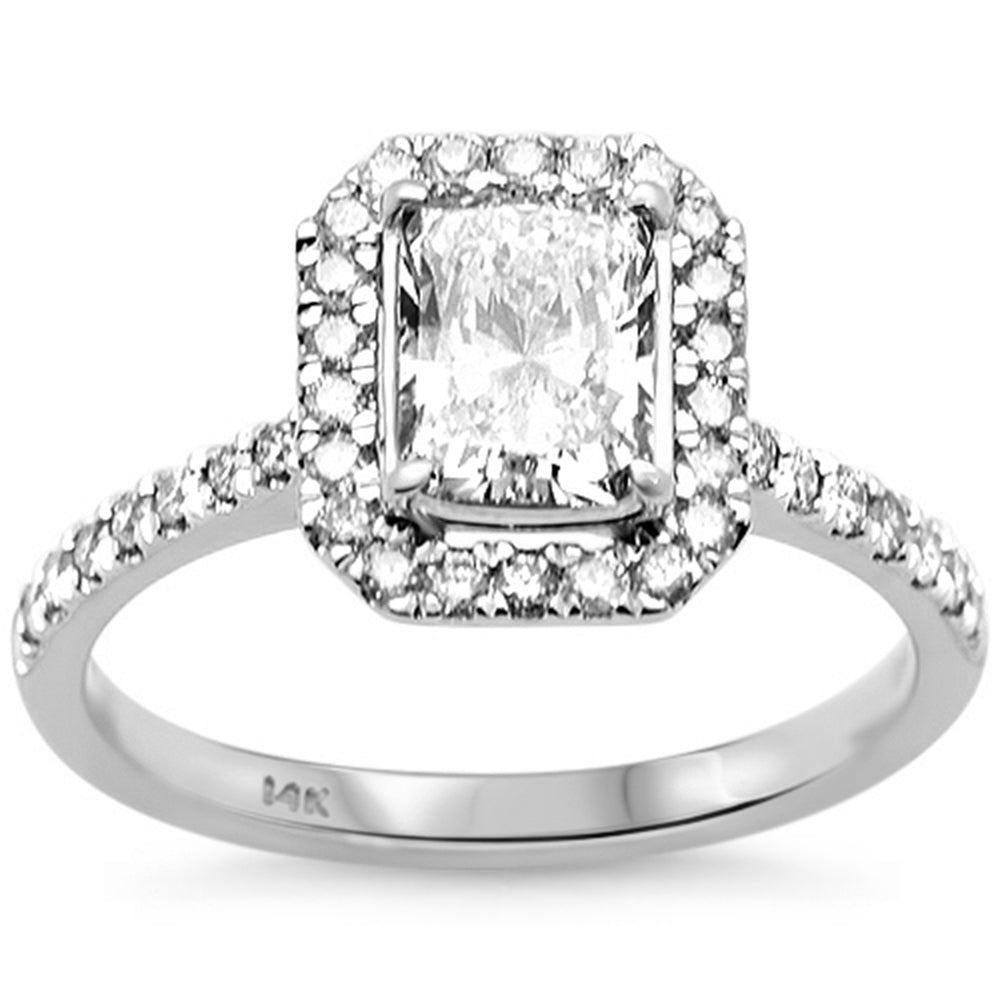 SPECIAL! 1.44ct G SI 14K White Gold Radiant Diamond Engagement Ring