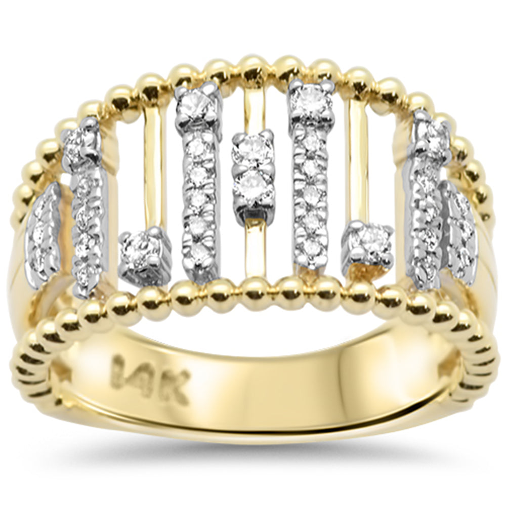 SPECIAL!.27ct G SI 14K Yellow Gold Round Diamond Band Ring Size 6.5