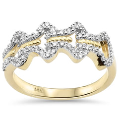 SPECIAL!.27ct G SI 14K Yellow Gold Round Diamond Band Ring Size 6.5
