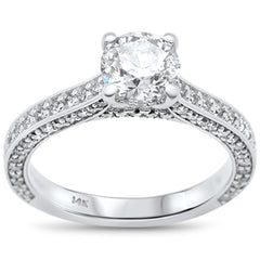 SPECIAL! 1.87ct G SI 14K White Gold Round Diamond Solitaire Engagement Ring Size 6.5