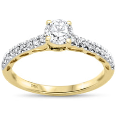 SPECIAL!.77ct G SI 14K Yellow Gold Diamond Engagement Solitaire Ring Size 6.5