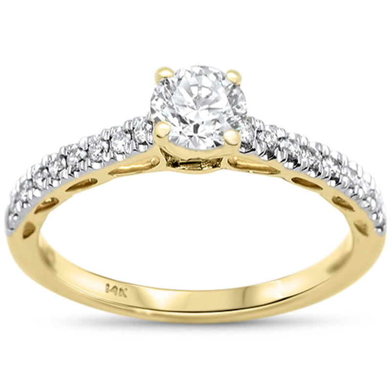 SPECIAL!.77ct G SI 14K Yellow Gold Diamond Engagement Solitaire Ring Size 6.5