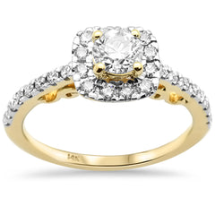 SPECIAL! 1.00ct G SI 14K Yellow Gold Diamond Engagement Ring Size 6.5