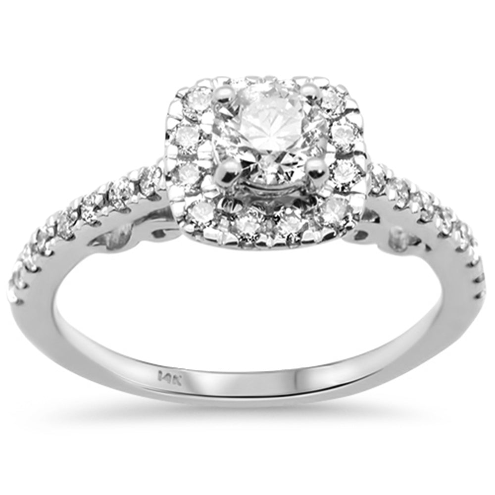 SPECIAL! 1.00ct G SI 14K White Gold Round Diamond Engagement Ring Size 6.5