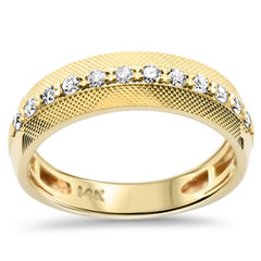SPECIAL! .37ct G SI 14K Yellow Gold Diamond Men's Wedding Band Ring Size 10