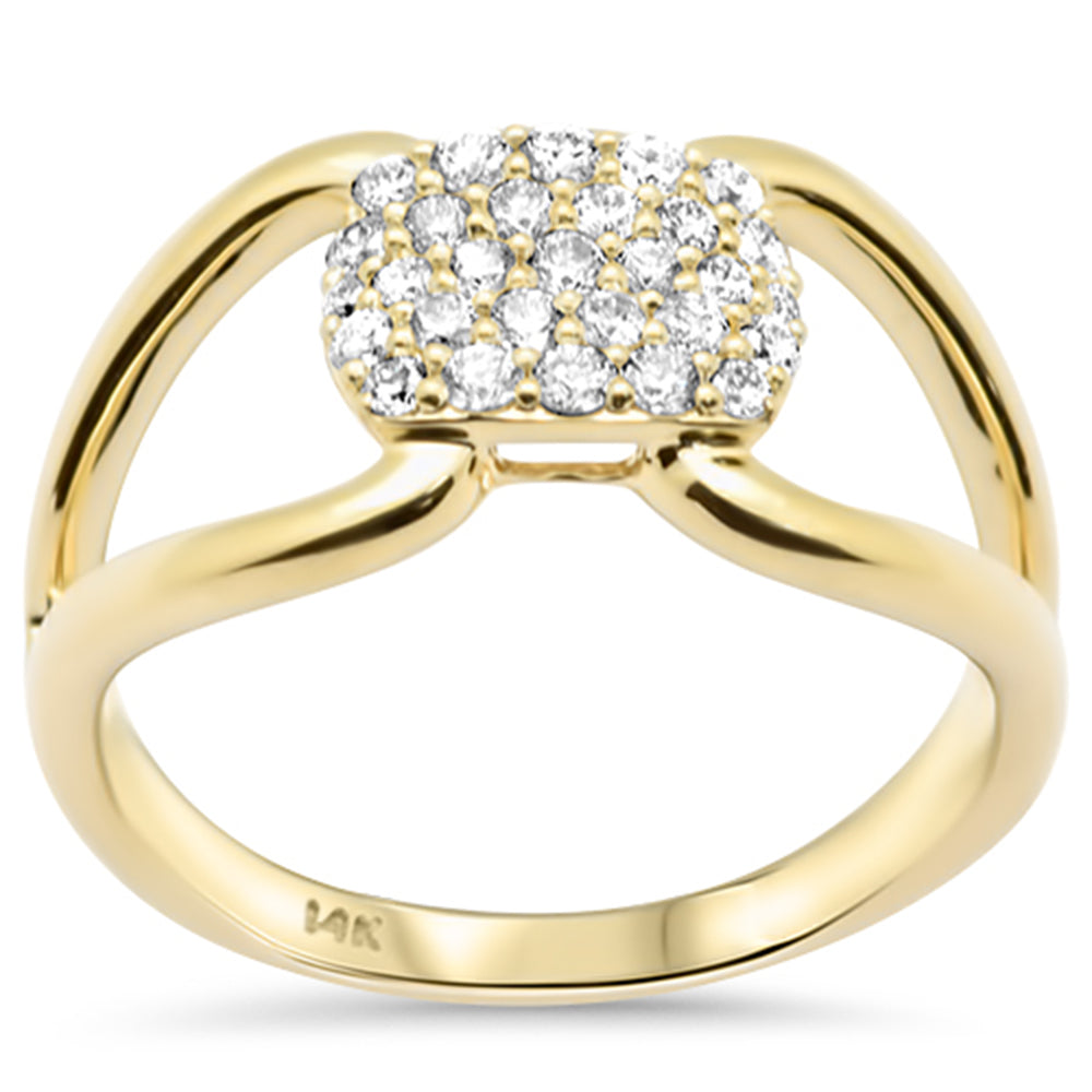 SPECIAL!.37ct G SI 14K Yellow Gold Diamond Dome Band Ring Size 6.5