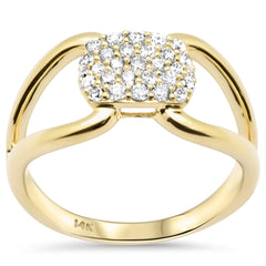 SPECIAL!.37ct G SI 14K Yellow Gold Diamond Dome Band Ring Size 6.5