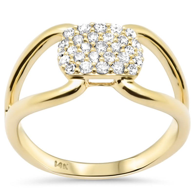 SPECIAL!.37ct G SI 14K Yellow Gold Diamond Dome Band Ring Size 6.5