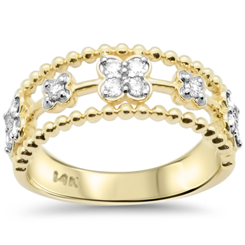 SPECIAL!.31ct G SI 14K Yellow Gold Round Diamond Band Ring Size 6.5