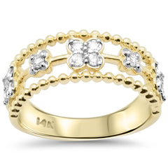 SPECIAL!.31ct G SI 14K Yellow Gold Round Diamond Band Ring Size 6.5