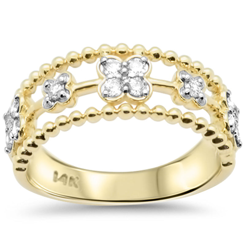 SPECIAL!.31ct G SI 14K Yellow Gold Round Diamond Band Ring Size 6.5