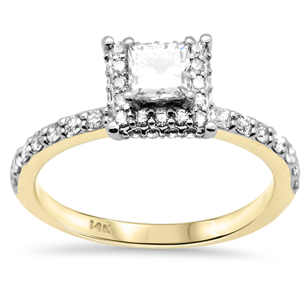 SPECIAL!.50ct G SI 14K Yellow Gold Princess Cut Diamond Engagement Ring Size 6.5