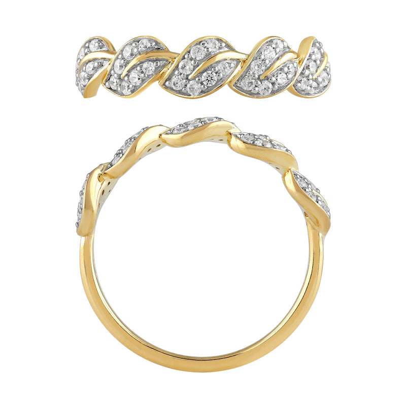 SPECIAL!.25ct G SI 14K Yellow Gold Round Diamond Leaf Style Ring Band Size 6.5