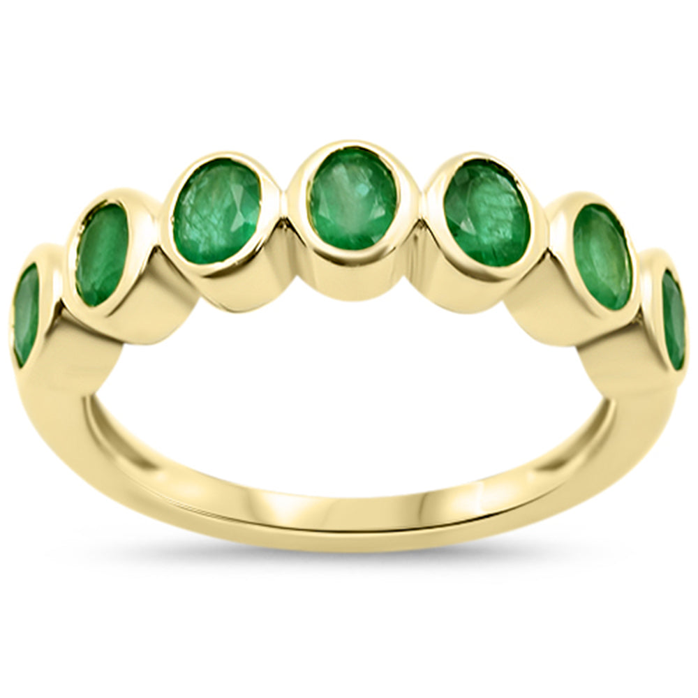 SPECIAL!1.14ct G SI 14KT Yellow Gold Emerald Gemstone Ring Size 6.5