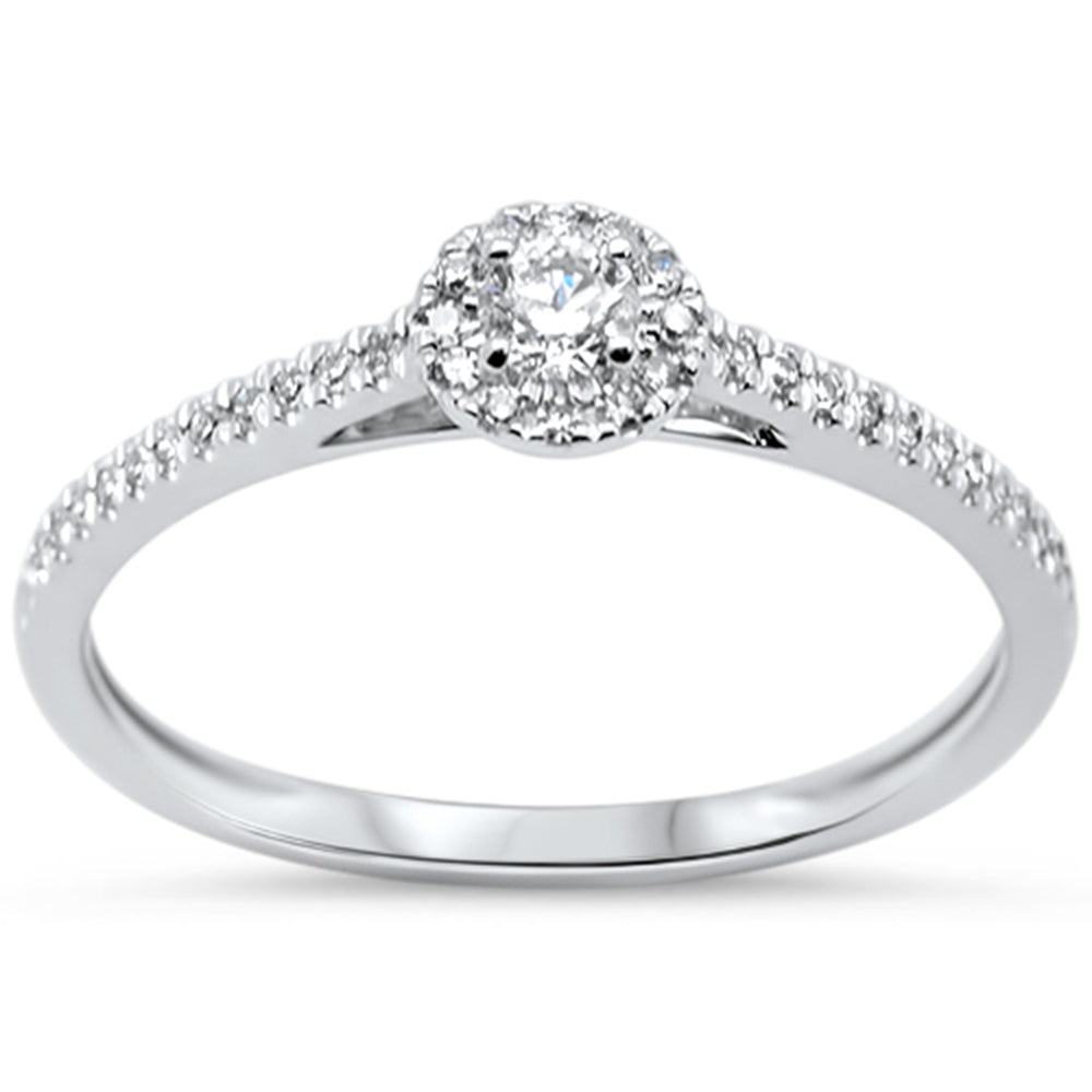 SPECIAL!.25ct G SI 14KT White Gold Round Diamond Engagement Ring Size 7