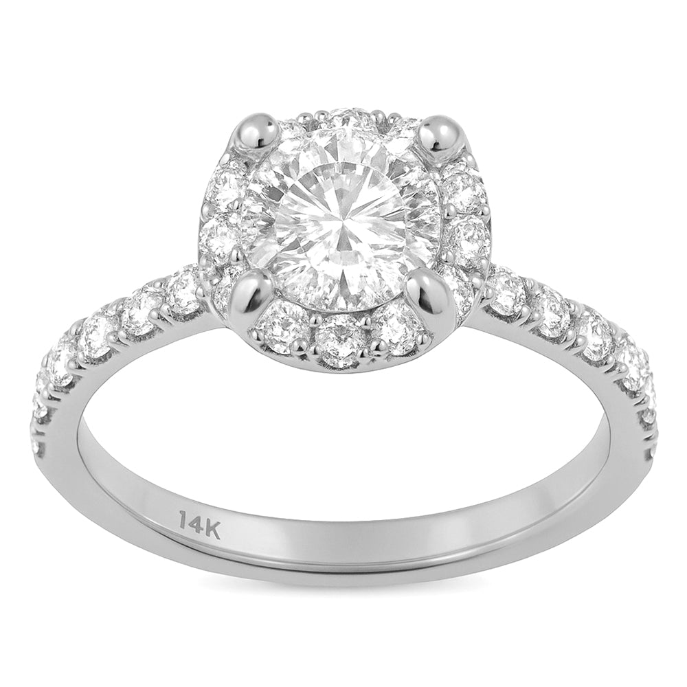SPECIAL!2.06ct G SI 14K White Gold Round Brilliant Cut Diamond Solitaire Engagement Ring Size 6.5