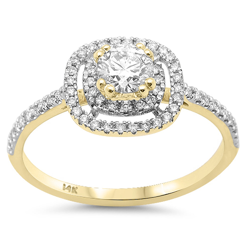 SPECIAL!.62ct G SI 14K Yellow Gold Round Diamond Engagement Ring Size 6.5