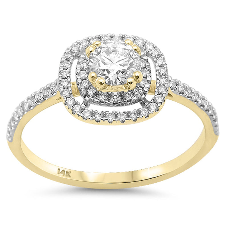 SPECIAL!.62ct G SI 14K Yellow Gold Round Diamond Engagement Ring Size 6.5