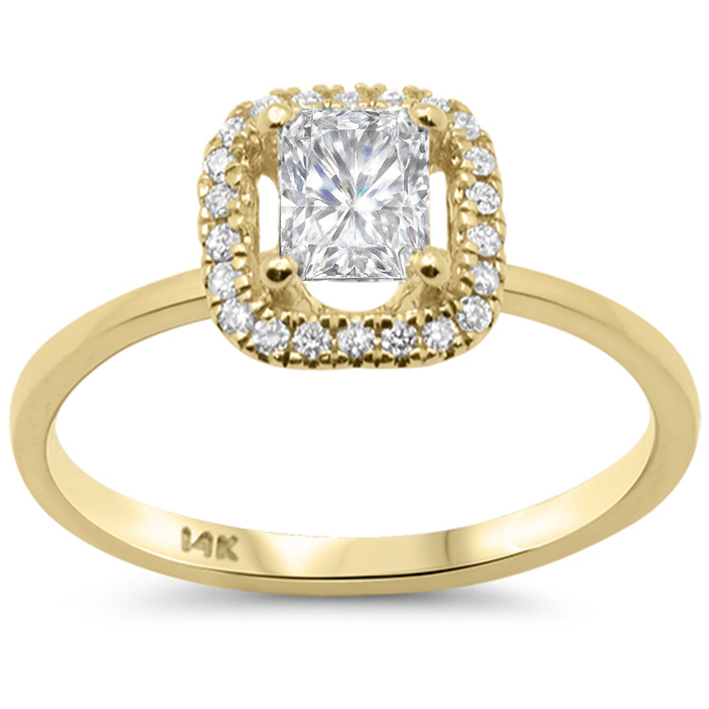 SPECIAL!.63 G SI 14K Yellow Gold Radiant Cut Diamond Engagement Ring Size 6.5