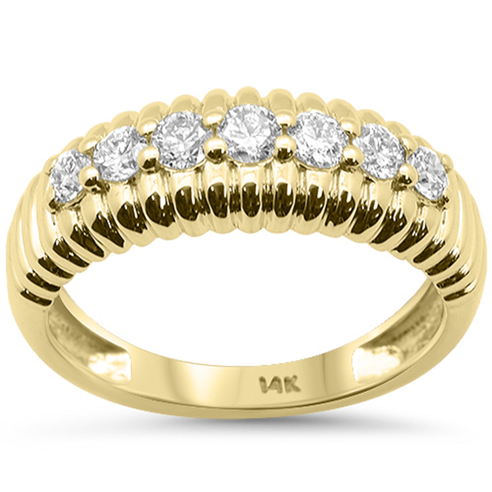 SPECIAL! .50ct G SI 14kt Yellow Gold Modern Round Diamond Band Ring Size 6.5