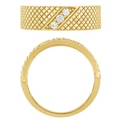 SPECIAL! .13ct G SI 14kt Yellow Gold Diamond Mens Band Ring Size 10
