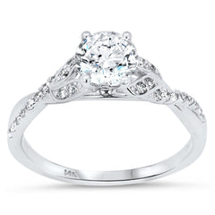 SPECIAL! 1.03ct G SI 14kt White Gold Diamond Round Engagement Ring Size 6.5