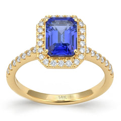 SPECIAL! 1.84ct G SI 14kt Yellow Gold Tanzanite & Diamond Ring Size 6.5