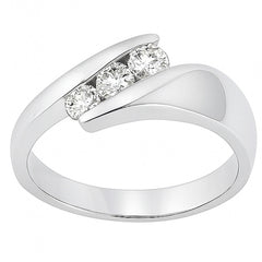 SPECIAL! .30ct G SI 14kt White Gold Round Diamond Band Ring Size 7