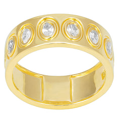SPECIAL! .63ct G SI 14kt Yellow Gold Bezel Set Oval Cut Diamond Ring Band Size 7
