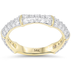 SPECIAL! .74ct G SI 14kt Yellow Gold Diamond Modern Ring Size 6.5