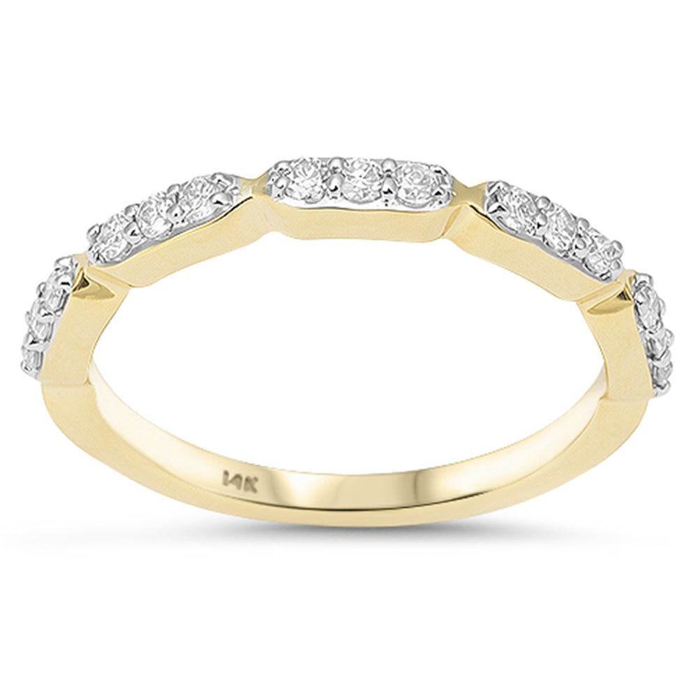 SPECIAL! .25ct G SI 14kt Yellow Gold Diamond Modern Ring Size 6.5