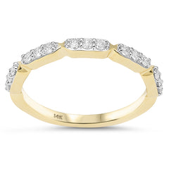 SPECIAL! .25ct G SI 14kt Yellow Gold Diamond Modern Ring Size 6.5