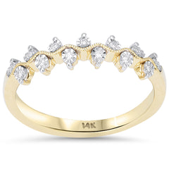 SPECIAL! .05ct G SI 14kt Yellow Gold Round Diamond Band Ring Size 6.5