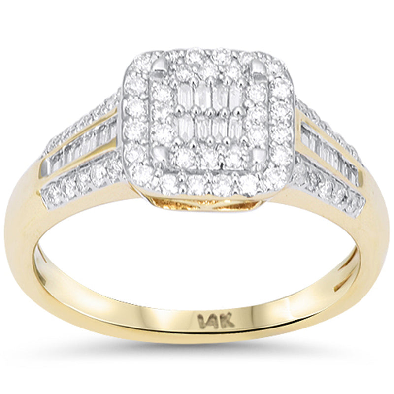 SPECIAL! .43ct G SI 14kt Yellow Gold Round Diamond Ring Size 6.5