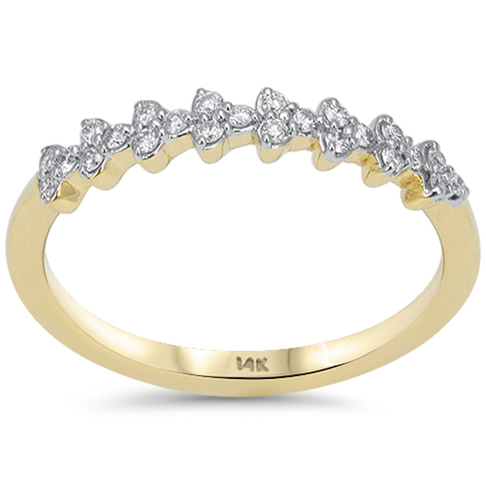 SPECIAL! .16ct G SI 14kt Yellow Gold Diamond Stackable Band Ring Size 6.5