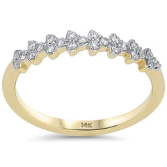 SPECIAL! .16ct G SI 14kt Yellow Gold Diamond Stackable Band Ring Size 6.5
