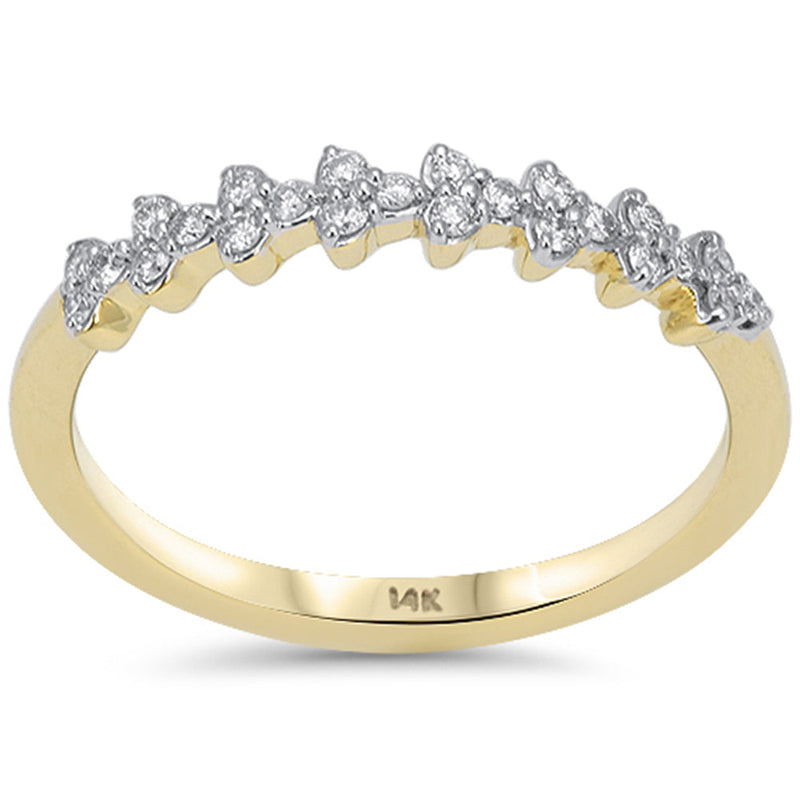 SPECIAL! .16ct G SI 14kt Yellow Gold Diamond Stackable Band Ring Size 6.5