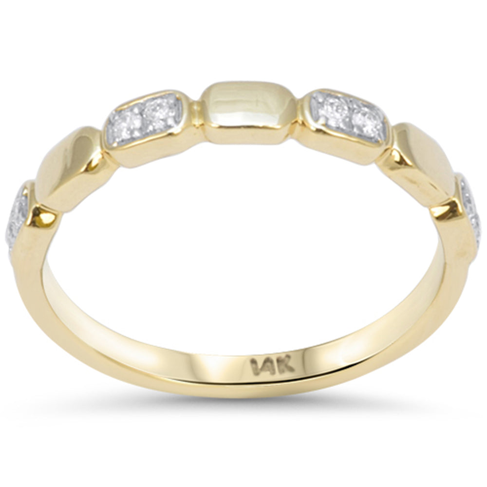 SPECIAL! .10ct G SI 14kt Yellow Gold Round Diamond Ladies Band Ring Size 6.5