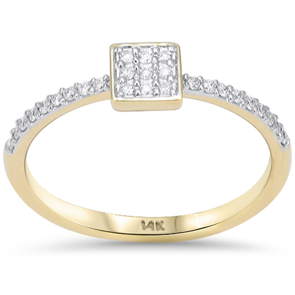 SPECIAL! .13ct G SI 14kt Yellow Gold Diamond Princess Cut Ring Size 6.5