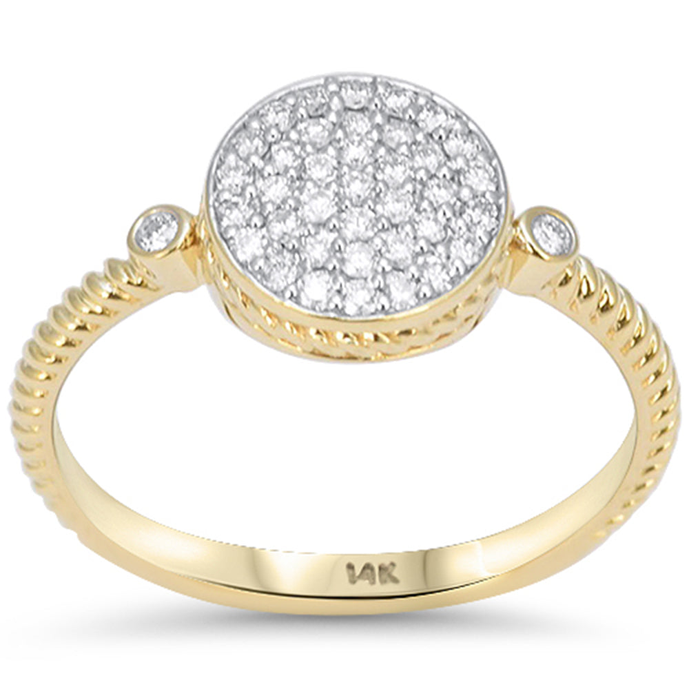 SPECIAL! .23ct G SI 14kt Yellow Gold Round Shape Band Ring Size 6.5
