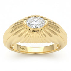 SPECIAL! .47ct G SI 14kt Yellow Gold Marquise Cut Diamond Modern Band Ring Size 6.5